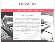 Tablet Screenshot of andrewwallender.com